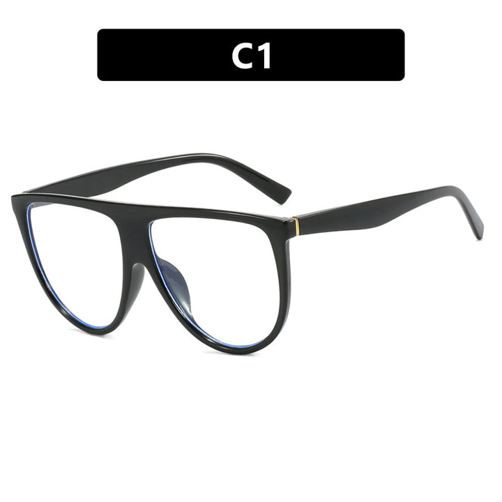 Ladies trendy oversized sunglasses with stylish transparent frame Stornfield