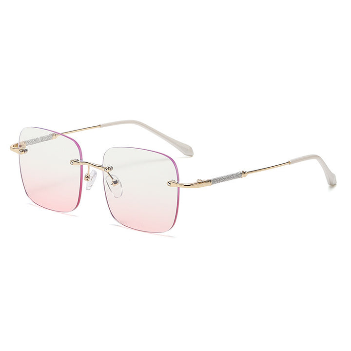 Ladies elegant square sunglasses with sparkling accents Stornfield