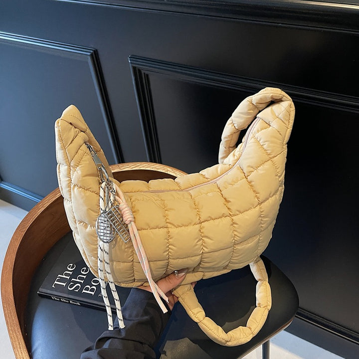 Padded Quilted Shoulder Bag