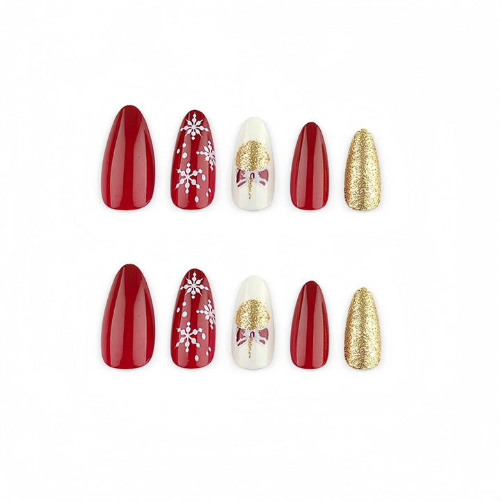 Artificial Nails in Festive Christmas Design Stornfield 1787298788