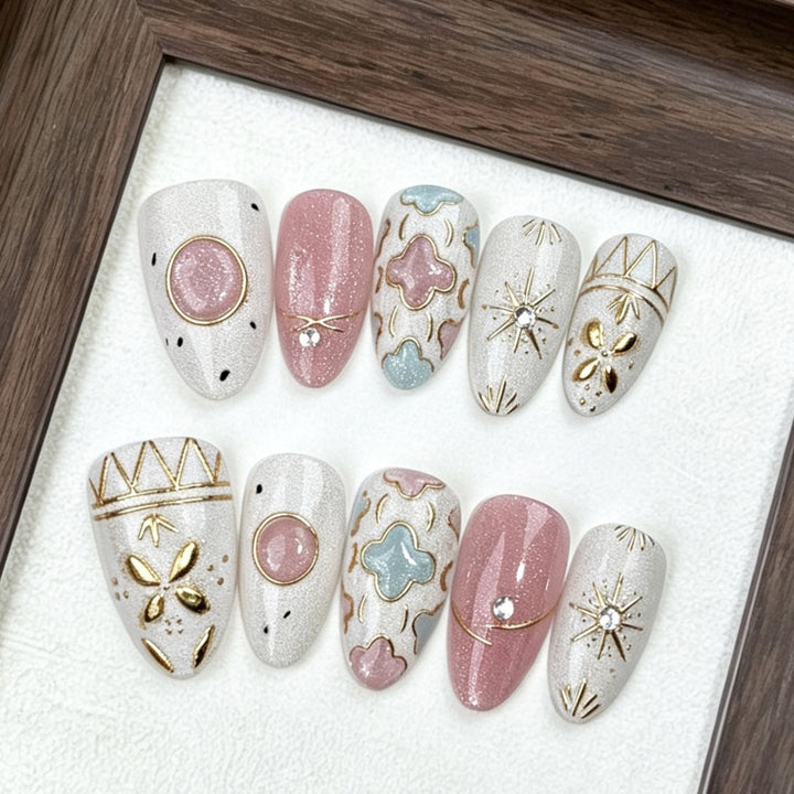 Decorative Press-On Nail Art Set 1790745680