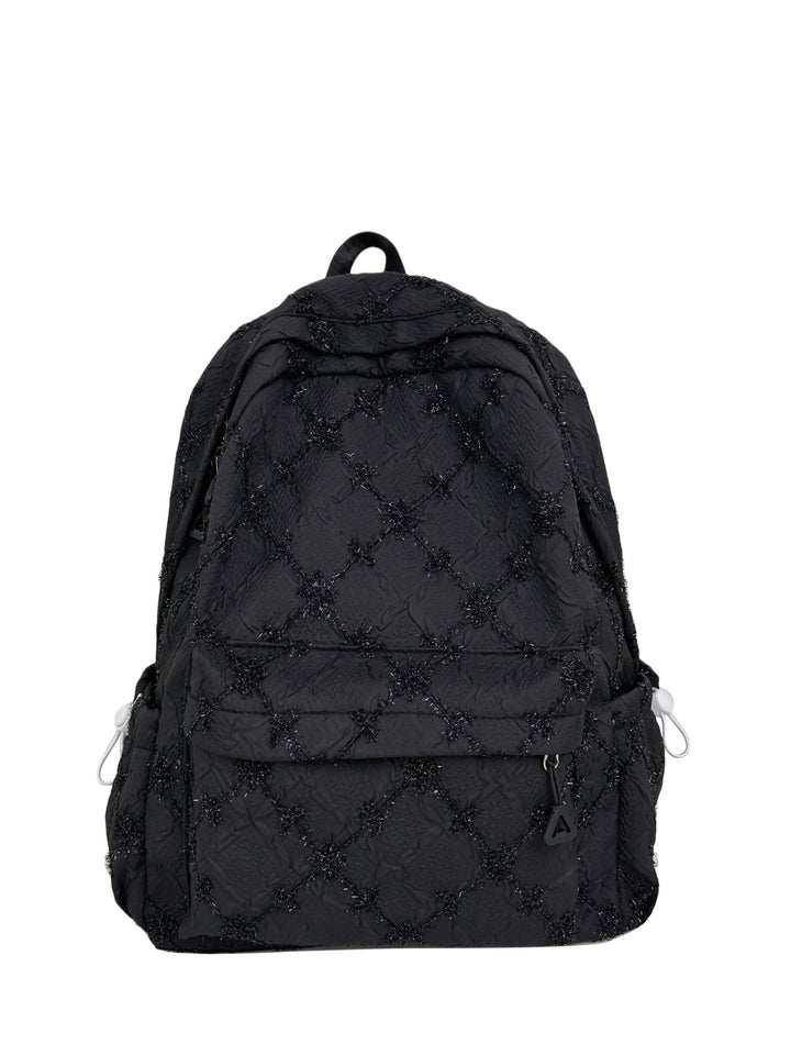 Backpack with Stylish Embossed Design and Multiple Compartments Stornfield
