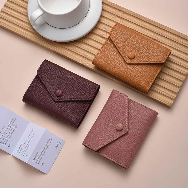 Textured Leather Coin Wallet Stornfield