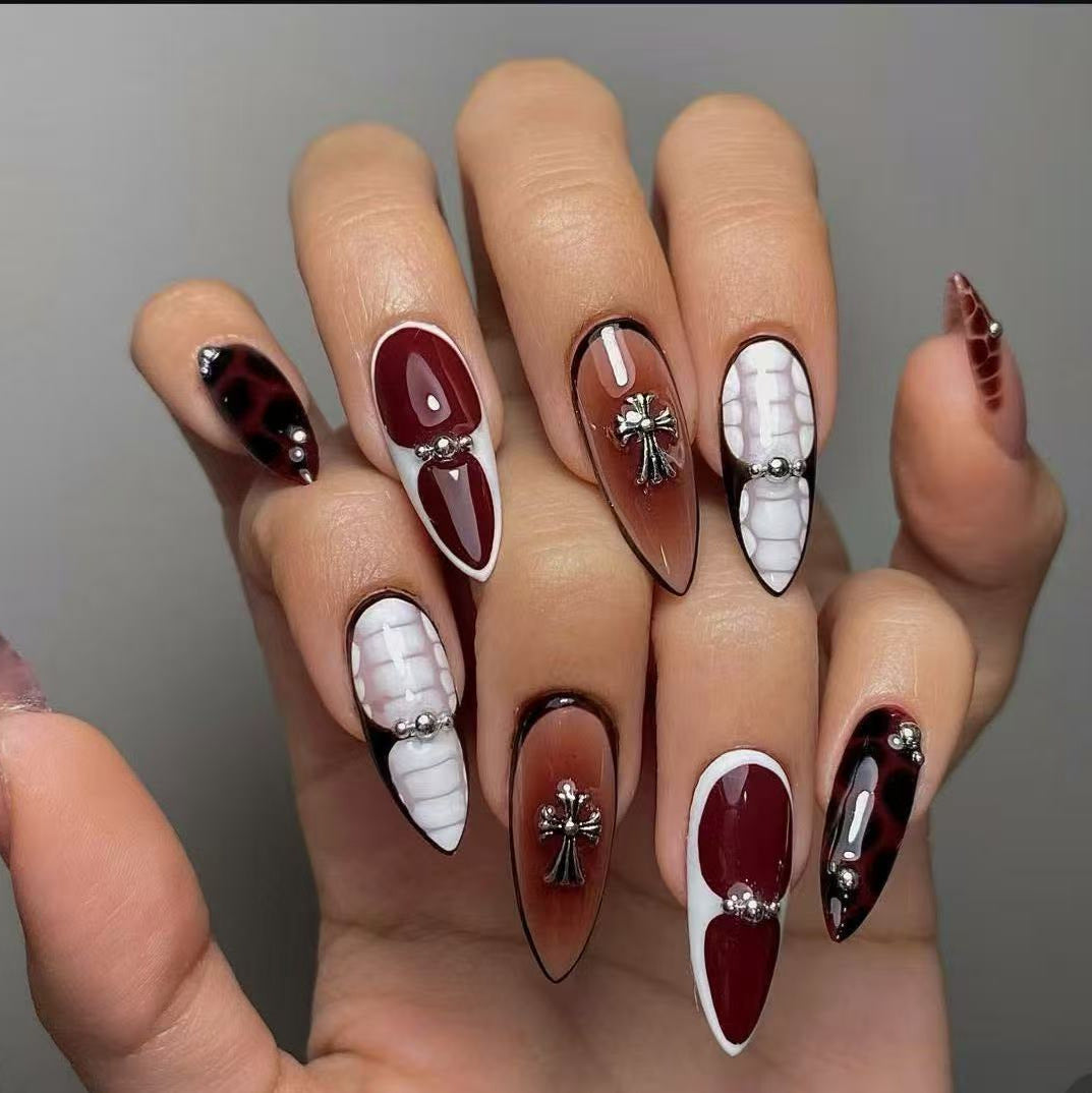 Artistic Stiletto Nail Design