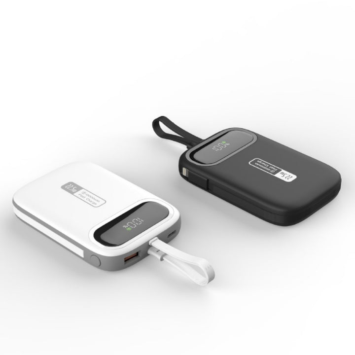 Portable power bank with fast USB-C connection and integrated LED display Stornfield