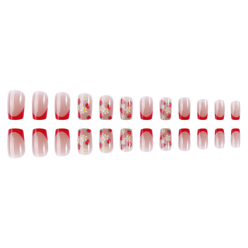 Floral Acrylic Nail Art