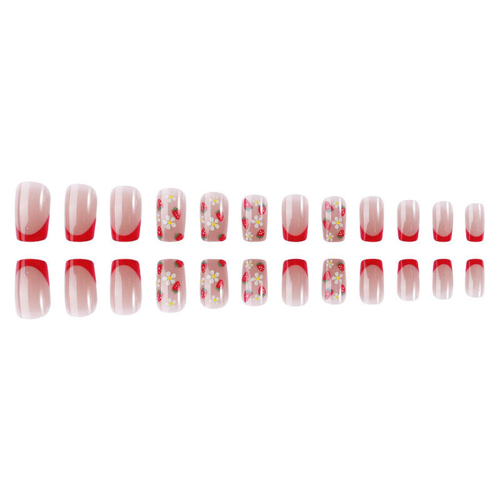 Floral Acrylic Nail Art