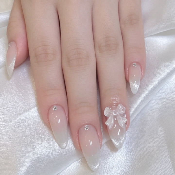 Artificial nails with elegant tip decoration Stornfield