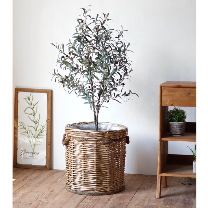 Handcrafted laundry basket with weaving Stornfield