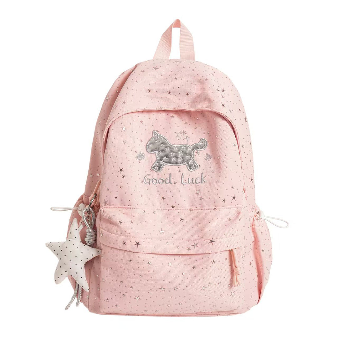 Backpack with Playful Cat Design and Sparkling Details Stornfield