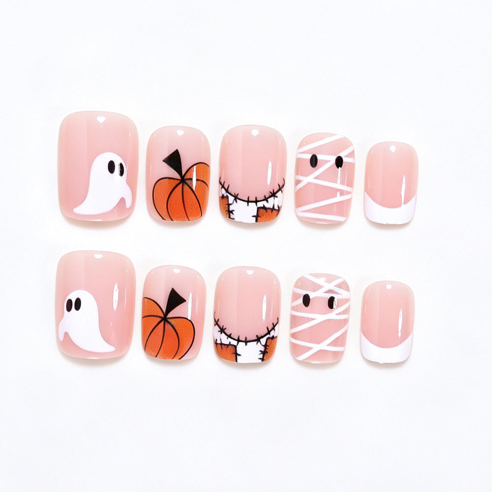 Halloween-Themed Press-On Nail Art Stornfield