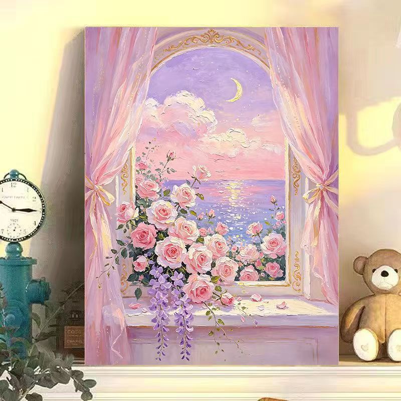 Romantic Floral Landscape Canvas Art Stornfield