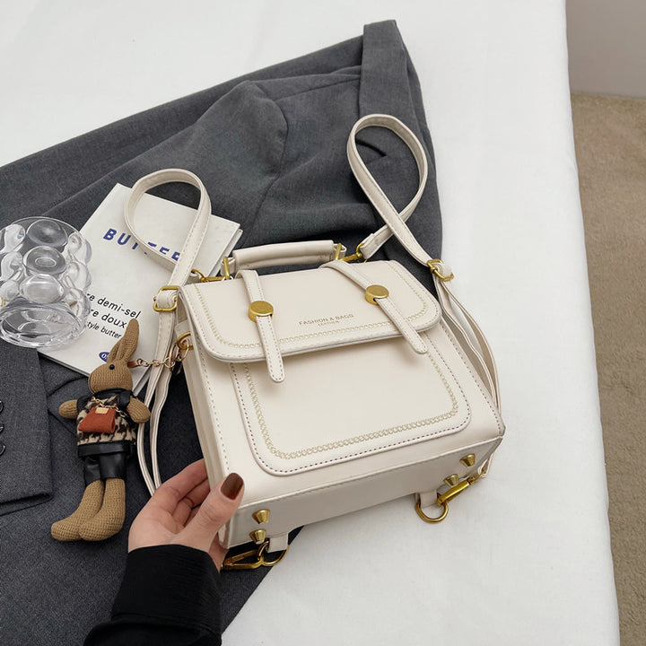 Vintage-Inspired Structured Satchel Bag Stornfield