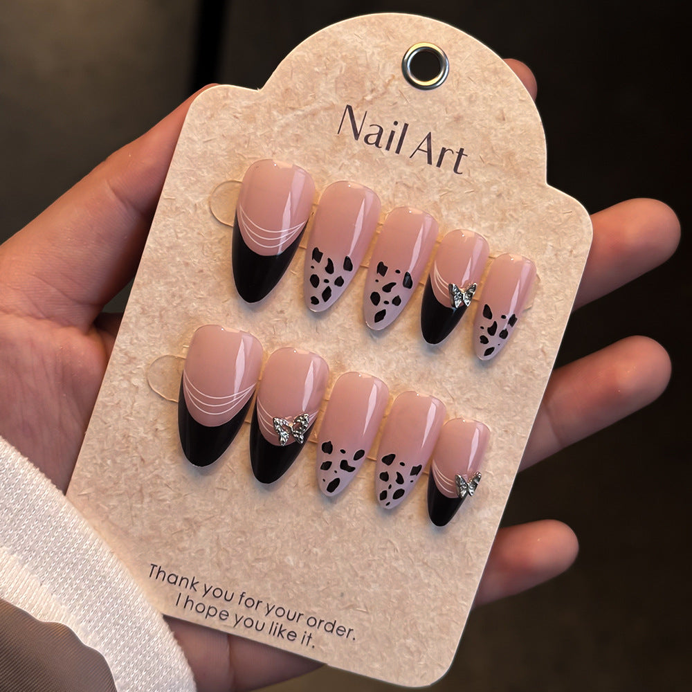 Artistic Press-On Nail Set with Elegant Designs Stornfield