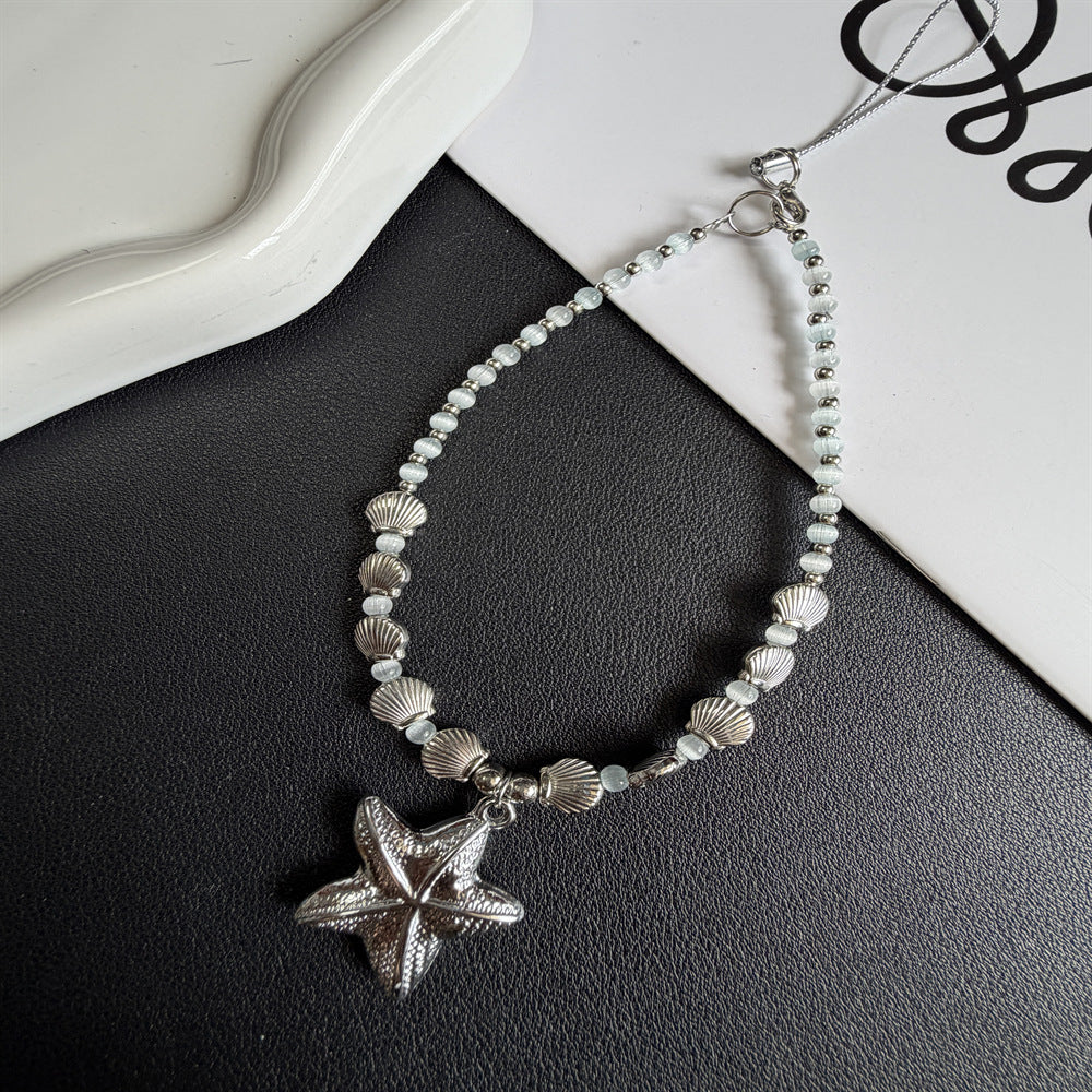 Floral Beaded Charm Necklace Stornfield