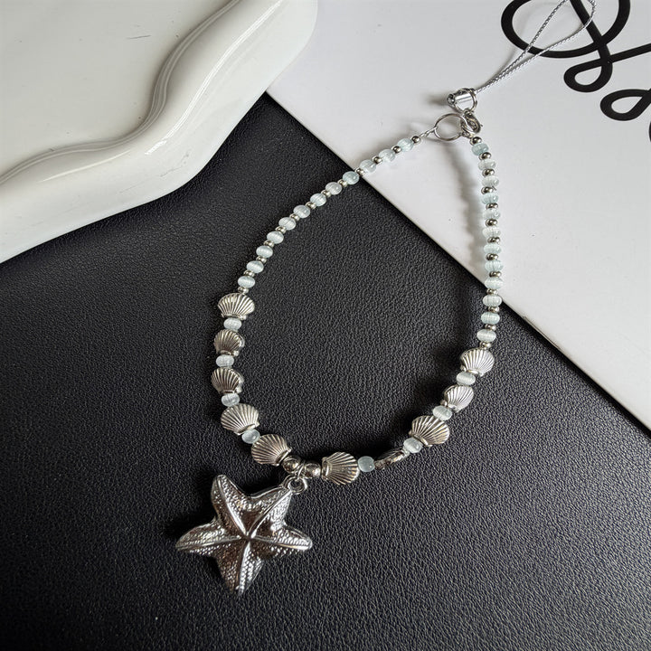 Floral Beaded Charm Necklace Stornfield
