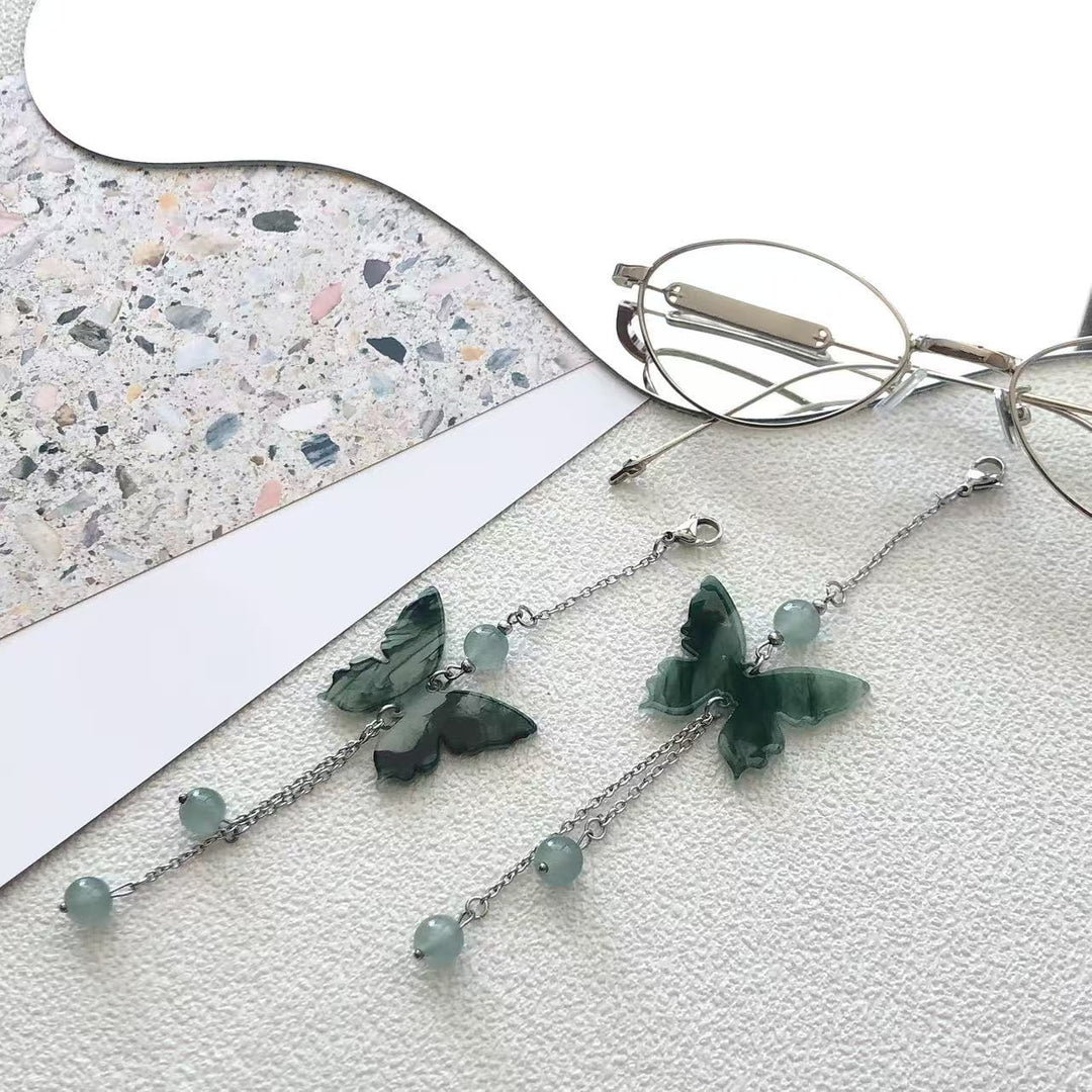 Elegant Butterfly Dangle Eyewear Chain Stornfield