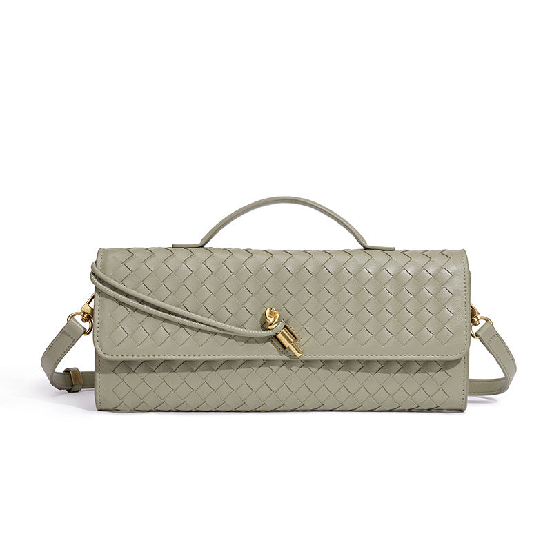 Woven Leather Clutch Stornfield