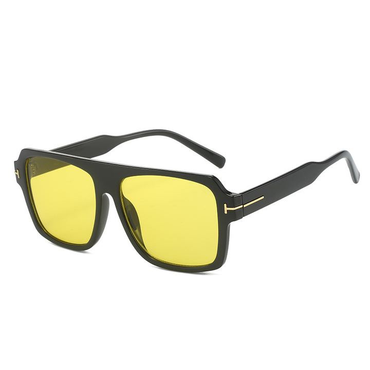 Women's square sunglasses with stylish, transparent frame Stornfield