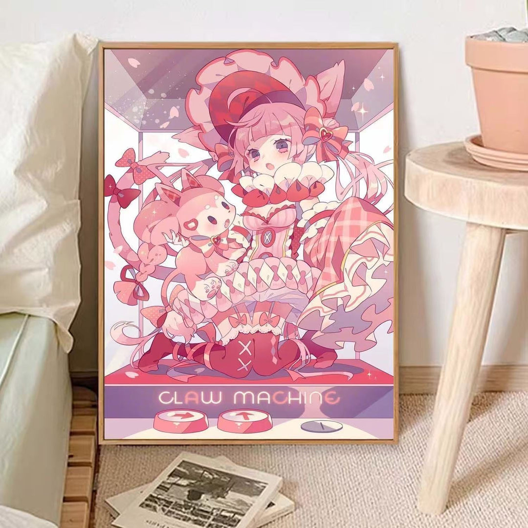 Whimsical Anime-Inspired Canvas Art Print Stornfield
