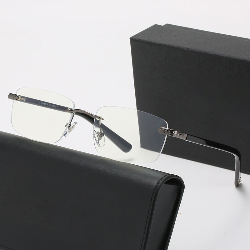 Women's fashionable half-frame glasses with comfortable nose pads and elegant design Stornfield