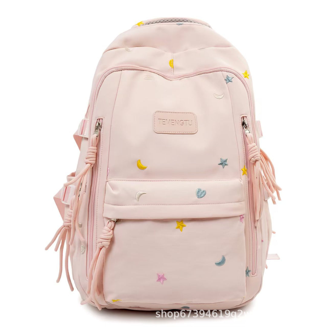 Multi-Pocket Embroidered Backpack Stornfield