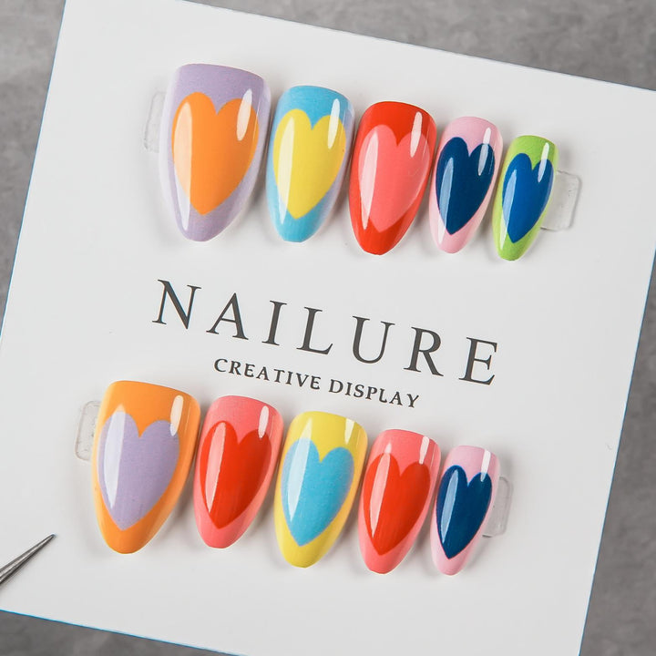 Creative Heart Design Press-On Nail Set