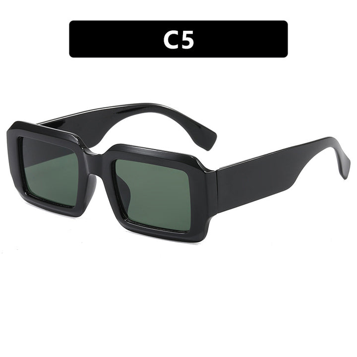 Ladies oversized square sunglasses with modern plastic frame Stornfield