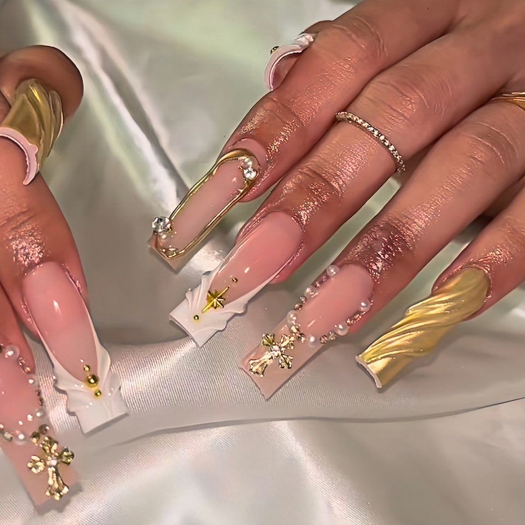 Ornate Press-On Nail Extensions Stornfield