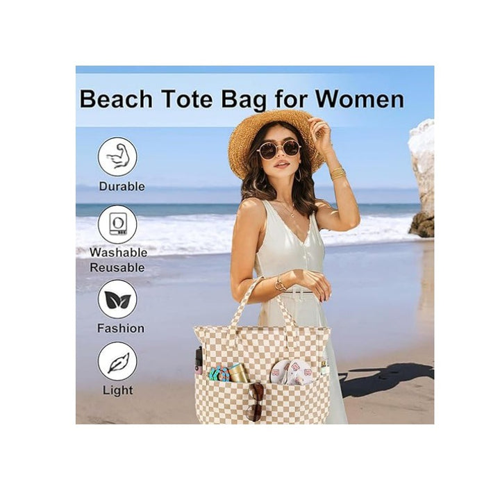 Spacious beach bag with versatile compartments Stornfield