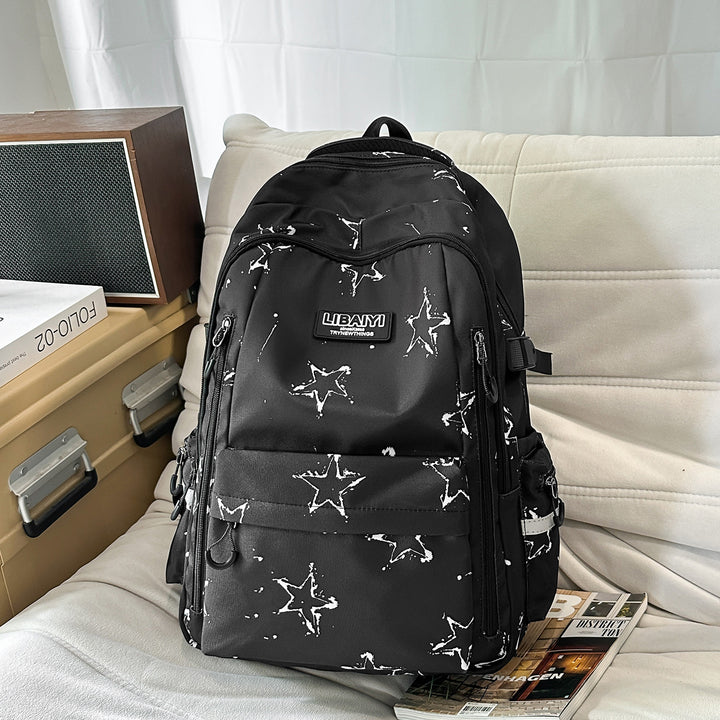 Multi-Functional Star-Patterned Backpack Stornfield