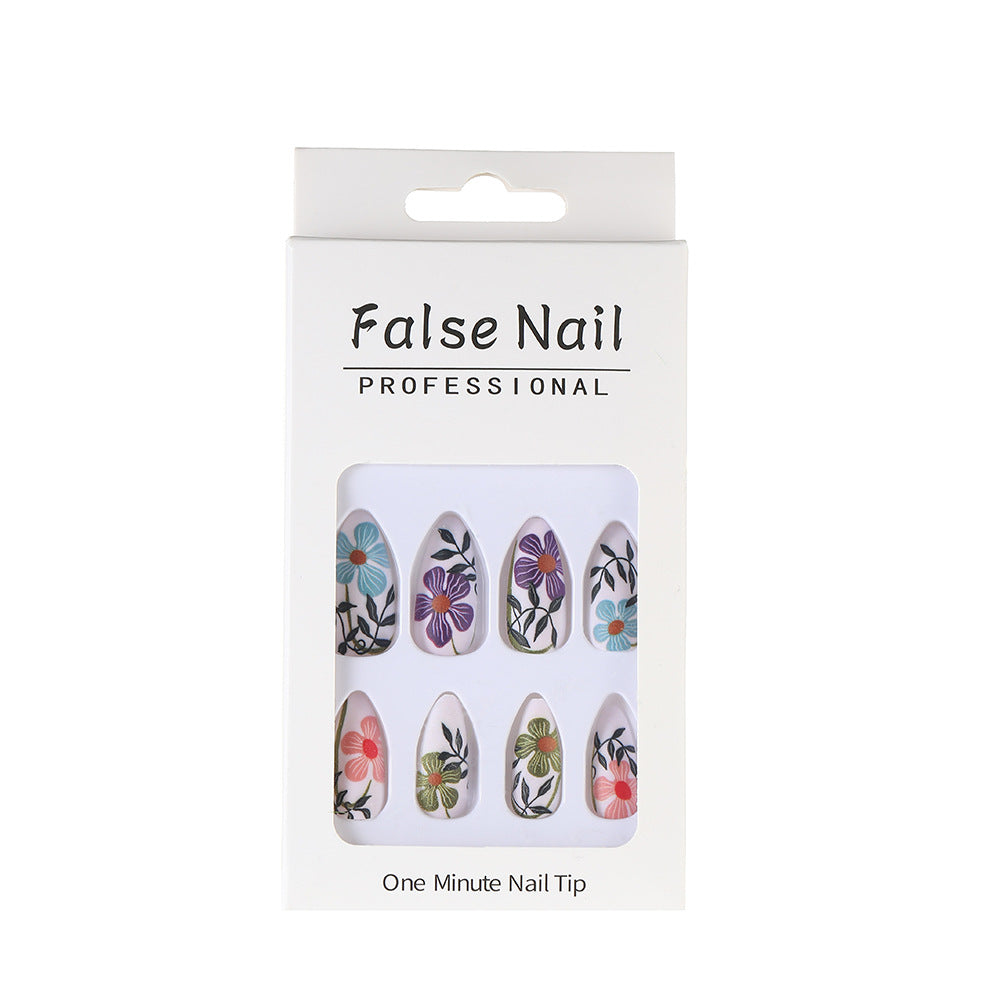 Artificial nails with floral accent Stornfield