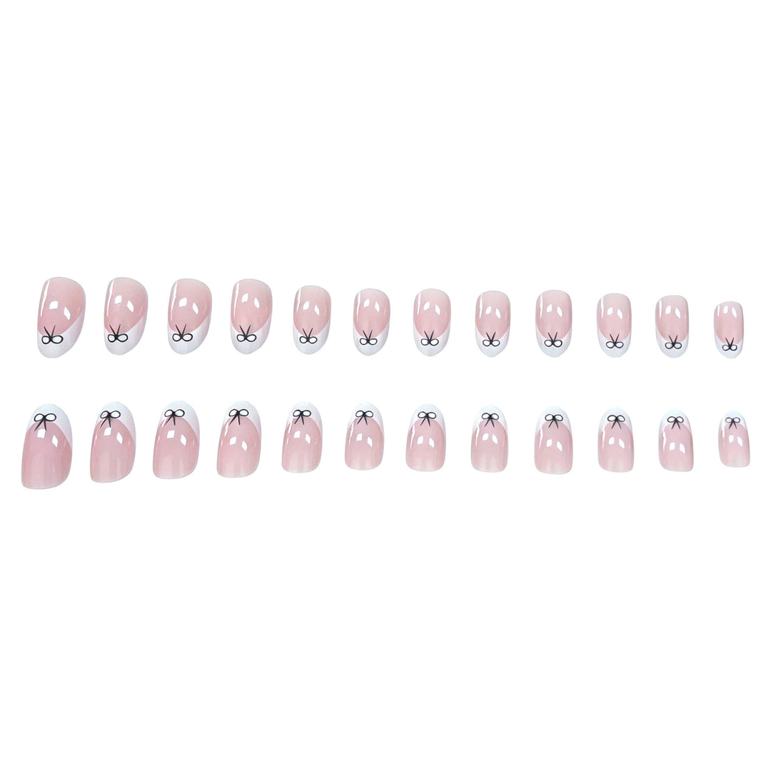 Artistic Bow-Embellished Nail Art Stornfield