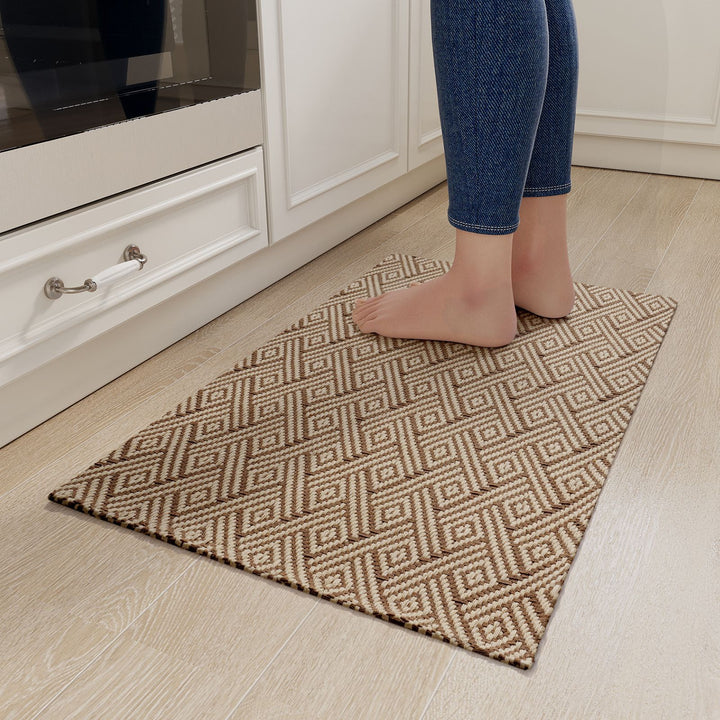 Geometric Pattern Kitchen Runner Mat