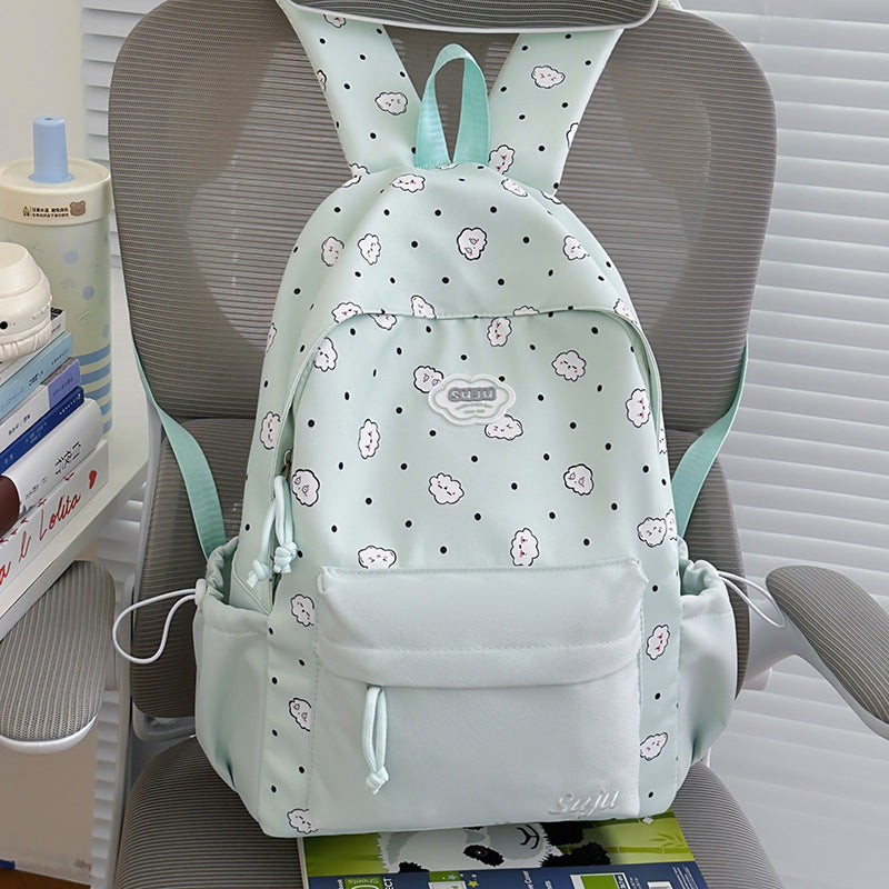 Fun Cloud-Patterned Casual Backpack Stornfield