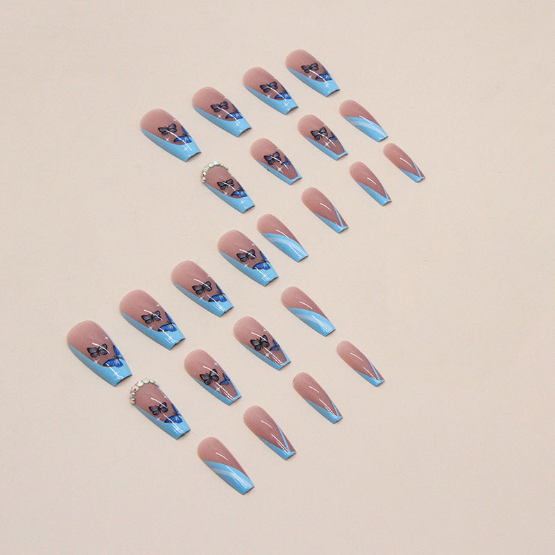 Decorative Butterfly Press-On Nail Tips Stornfield