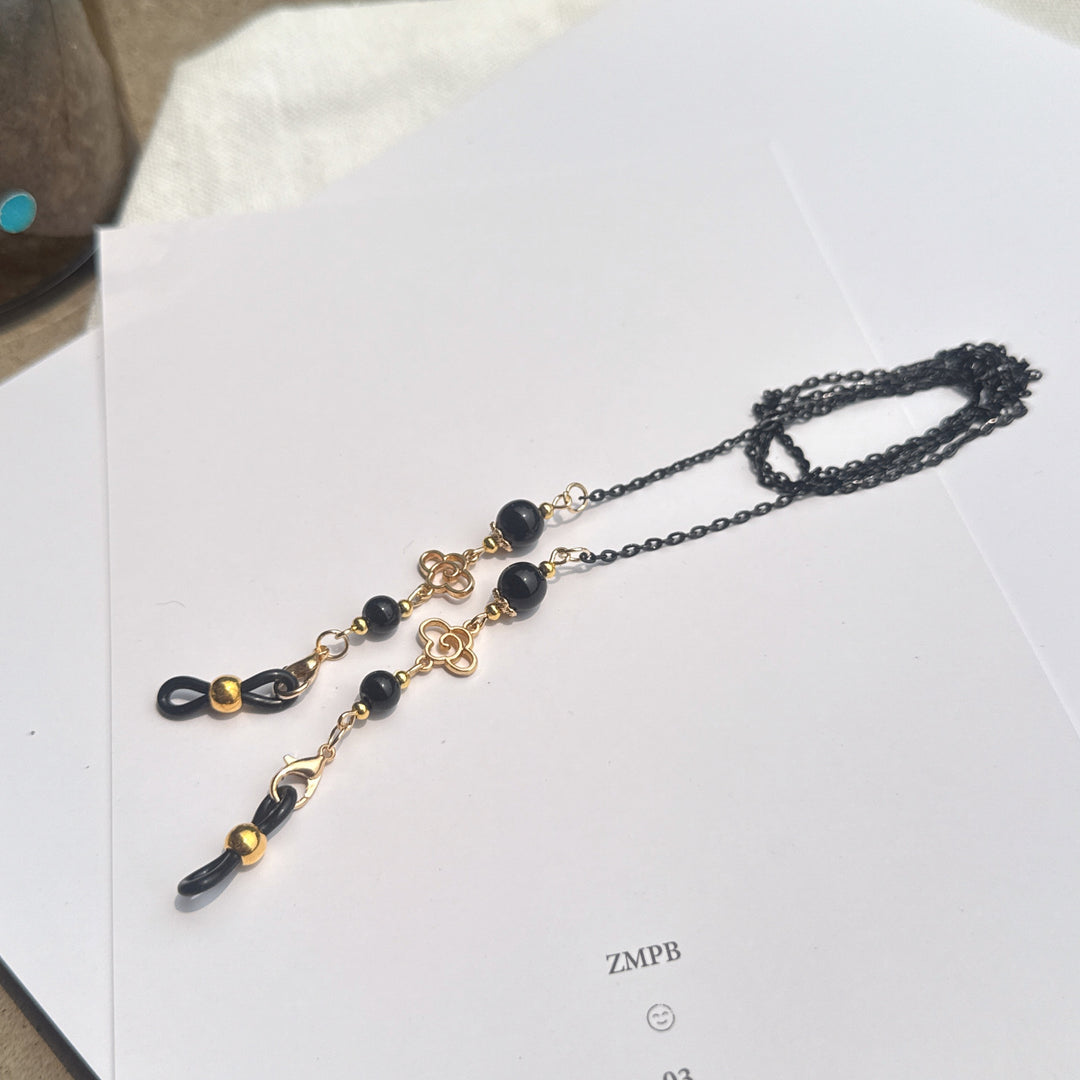 Elegant Long Pendant Necklace with Bead Accents Stornfield