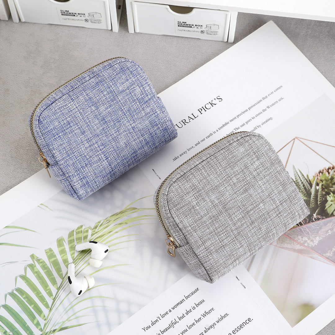 Compact Zippered Coin Purse
