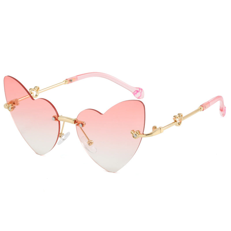 Women's Heart-Shaped Sunglasses with Embellished Frame Stornfield