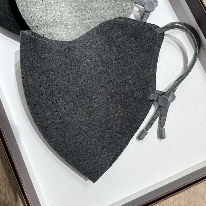 Contoured Perforated Reusable Fabric Face Mask with Adjustable Ear Cords Stornfield