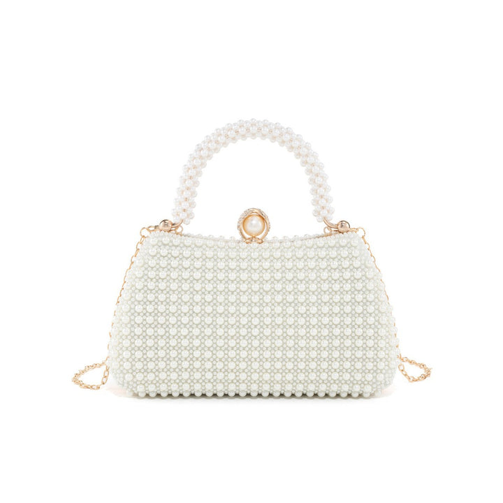 Pearl-Embellished Evening Handbag
