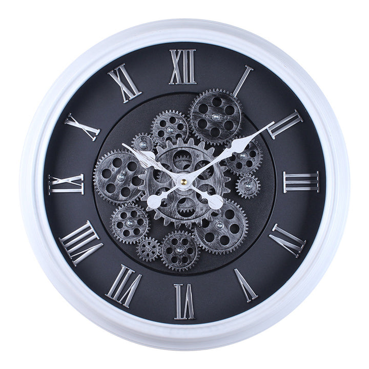 Wall clock with modern mechanical design Stornfield