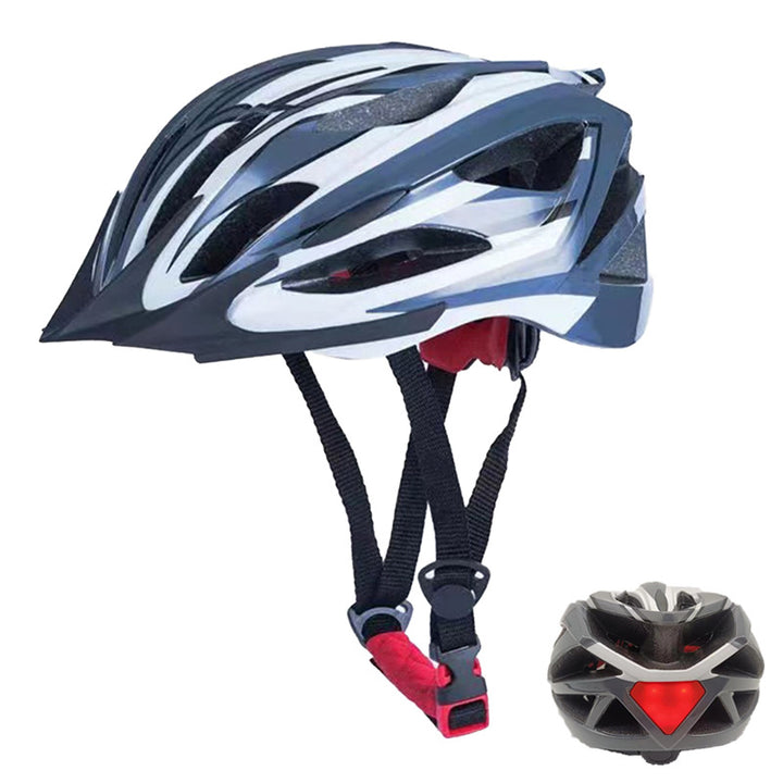 Bicycle helmet with LED rear light and optimal ventilation Stornfield