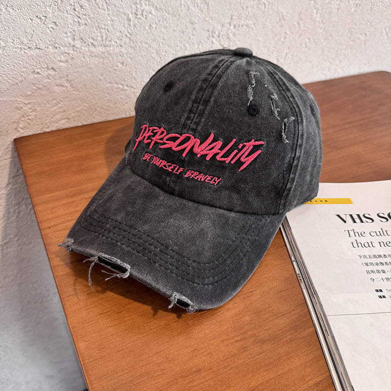 Women's Distressed Denim Adjustable Cap Stornfield