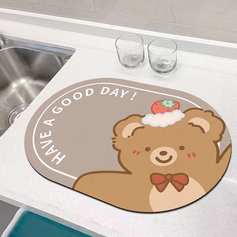Cartoon Cat Kitchen Mat