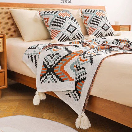 Cozy Decorative Knit Throw Blanket