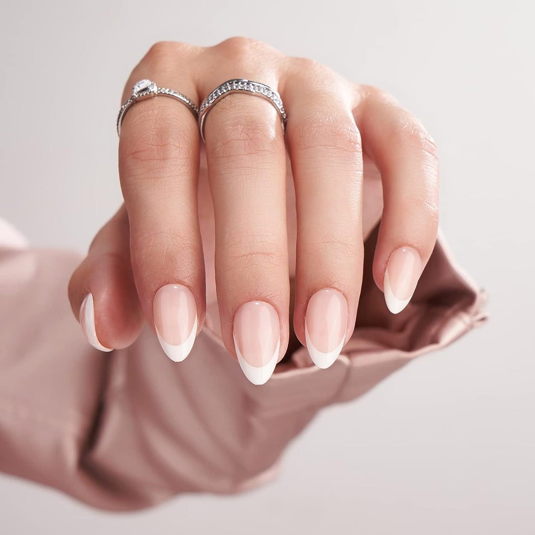 Elegant French Tip Press-On Nails Stornfield