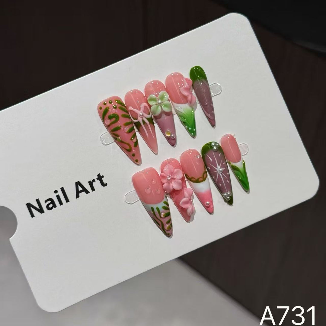 Artistic Floral Nail Art Tips