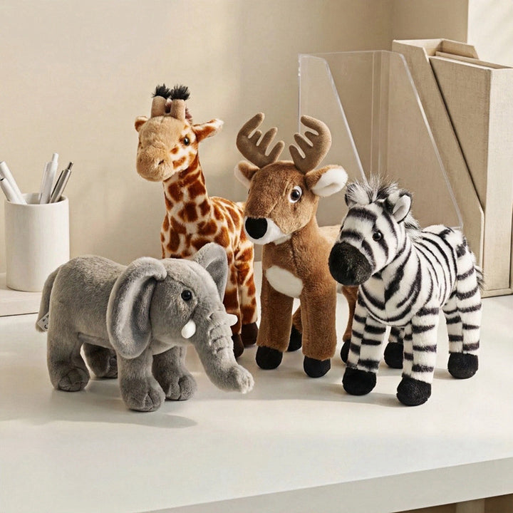 Plush Zebra Stuffed Animal with Soft Striped Fur and Realistic Mane Stornfield