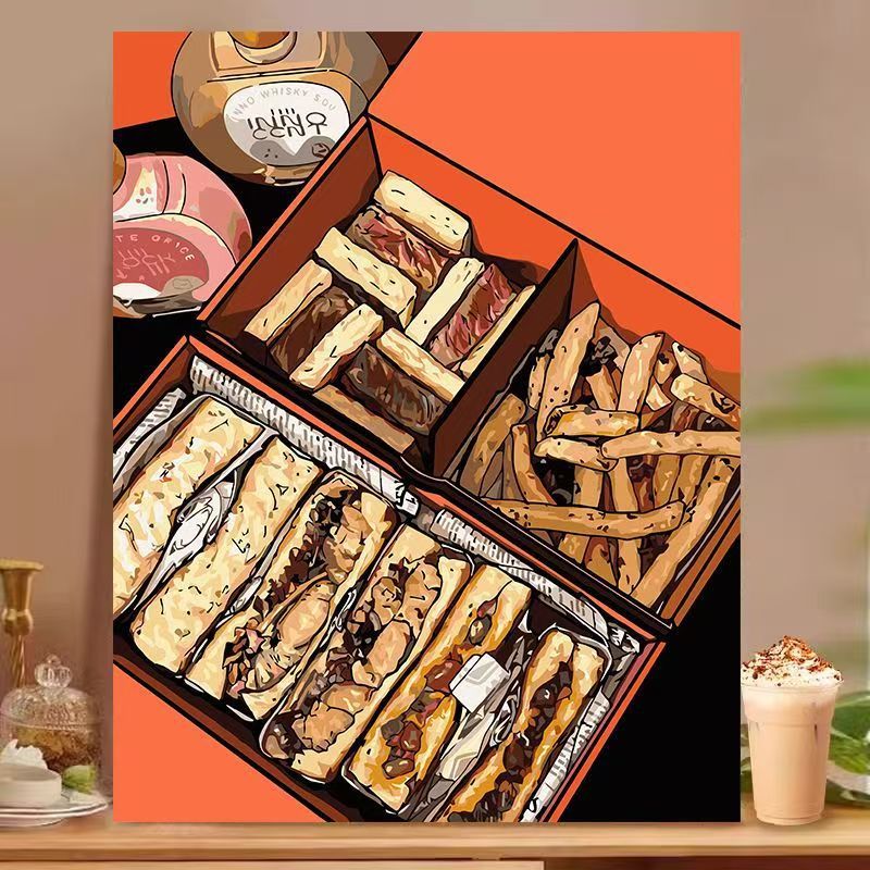 Dessert-Inspired Decorative Canvas Art Stornfield